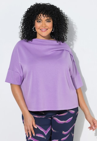 Ulla Popken - Sweatshirt em roxo: frente