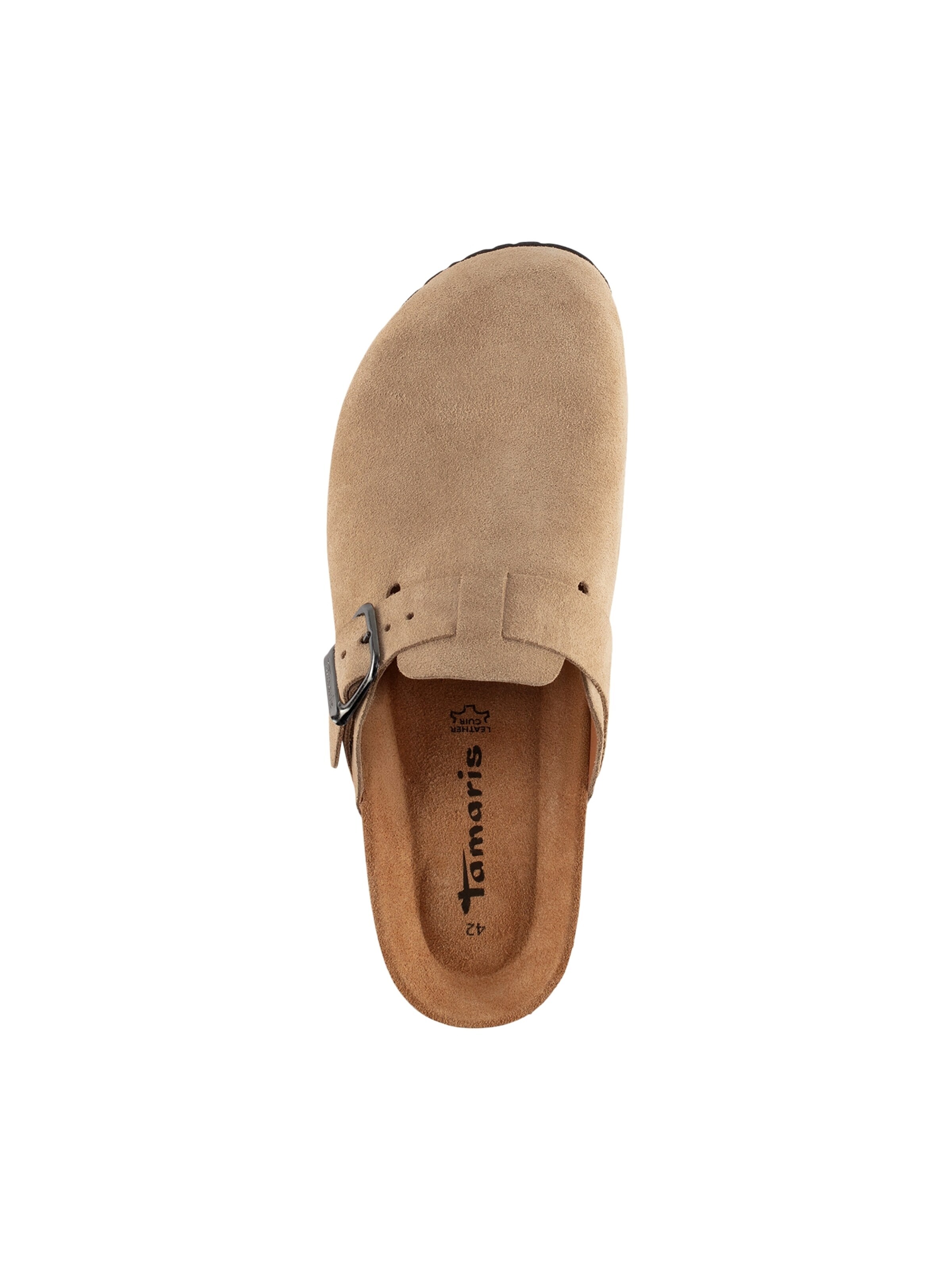Zoccoletto 'Leder-Pantoletten von Tamaris' di Tamaris in beige