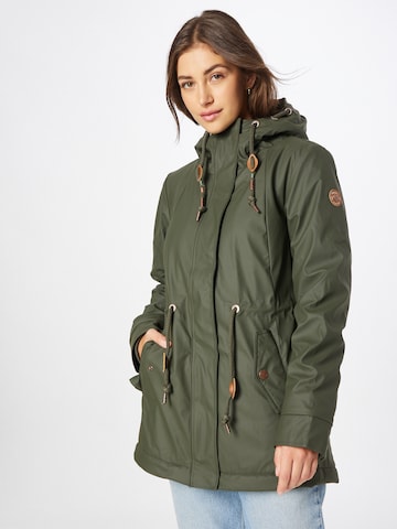 Parka mi-saison 'MONADIS' Ragwear en vert : devant