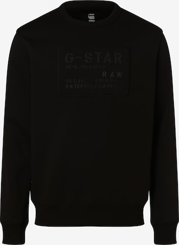 G-Star RAW Sweatshirt in Schwarz: predná strana