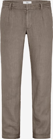 S4 Jackets Regular Chino Pants in Brown: front