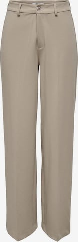 ONLY Wide leg Trousers with creases 'ONLPEACH' in Grey: front