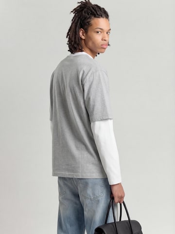 Mansour Sweatshirt 'Double Sleeved Longsleeve' in Grey