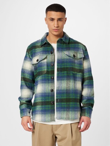 Springfield - Ajuste regular Camisa en verde: frente