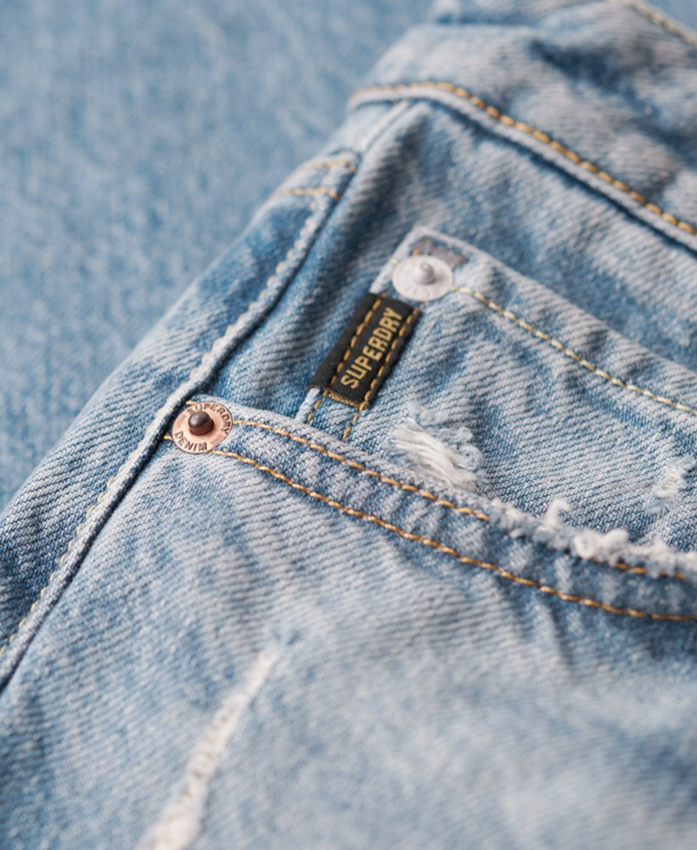 Superdry & Co Loosefit Jeans in Blauw