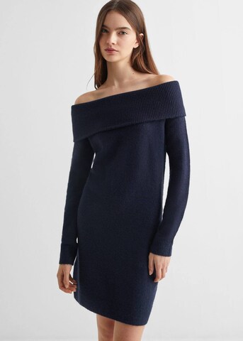 MANGO TEEN Dress 'Shouldt' in Blue: front