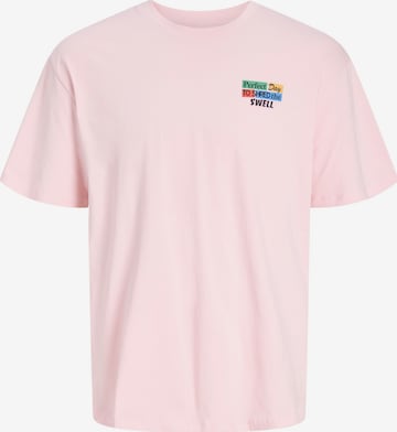T-Shirt JACK & JONES en rose : devant