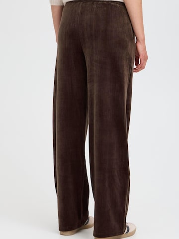 Oxmo Regular Broek ' OXEBBA WIDE LEG ' in Bruin