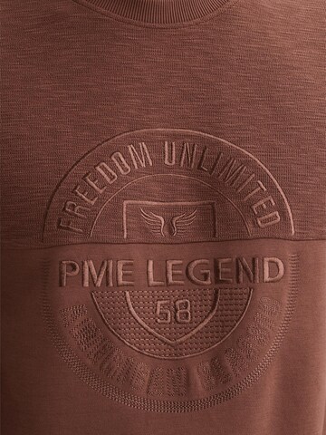 PME Legend Collegepaita 'Sweatshirt with large artwork' värissä ruskea