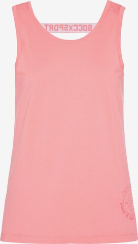 Soccx Top in Pink: front