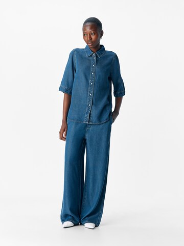 Camicia da donna 'OBJFRAME' di OBJECT in blu
