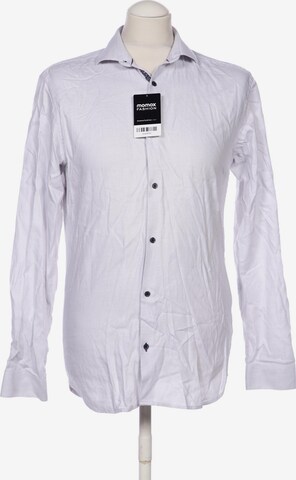 JACK & JONES Button Up Shirt in S in Grey: front