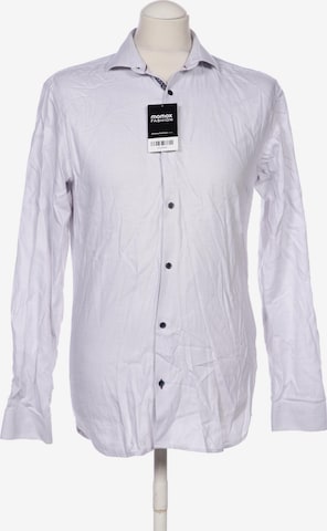 JACK & JONES Button Up Shirt in S in Grey: front