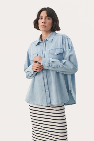 Part Two Bluse 'Collette' i blå: forside