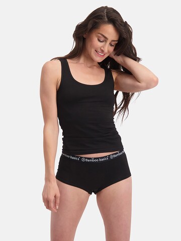 Bamboo basics Slip 'Iris' in Zwart: voorkant