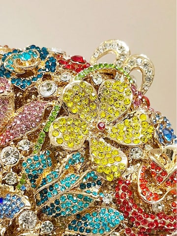 Tomshop24-7 Clutch 'Blumen-Korb' in Gold