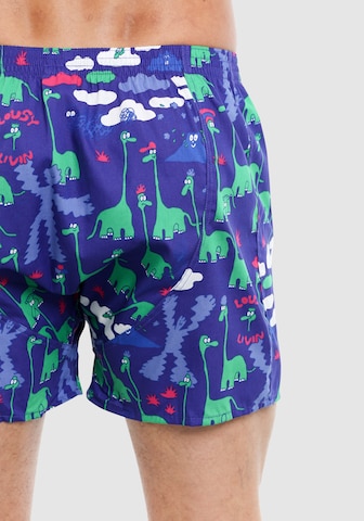 Lousy Livin Boxershorts 'Dinos' in Blau