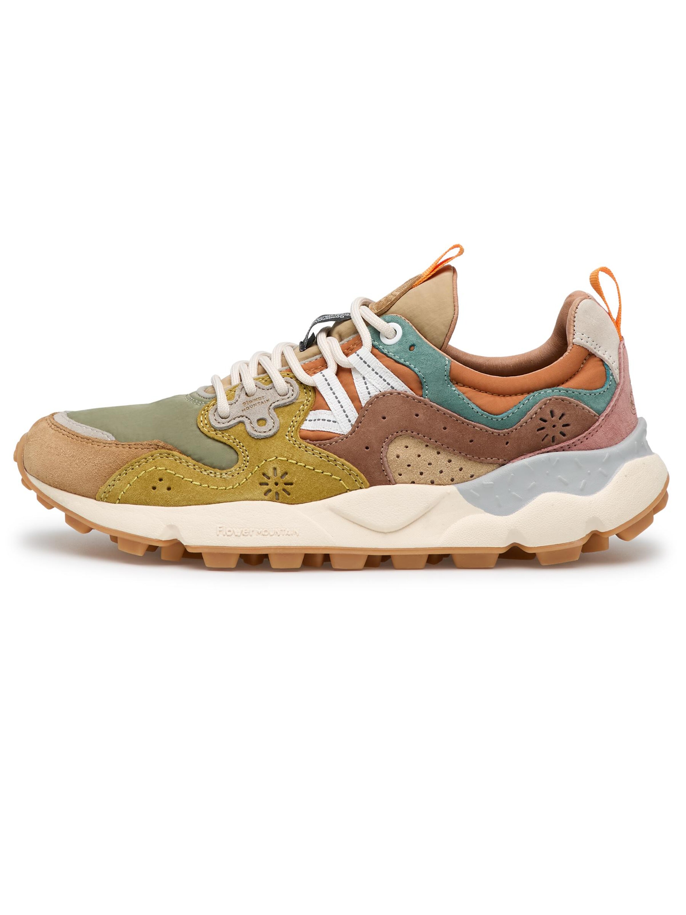 Baskets basses 'YAMANO 3 UNI' Flower Mountain en marron : devant