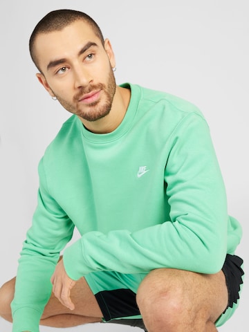 Nike Sportswear Klasický střih Mikina 'Club Fleece' – zelená