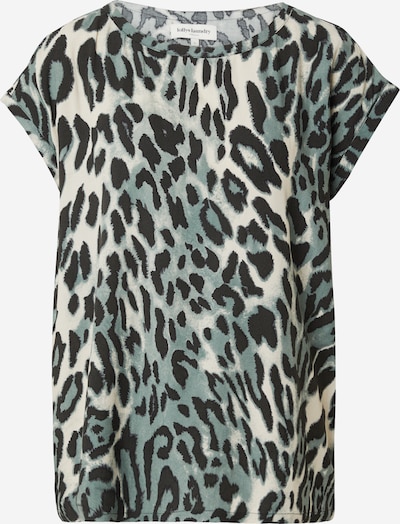 Lollys Laundry Majica 'Krystal' u tamno smeđa / siva / bijela, Pregled proizvoda