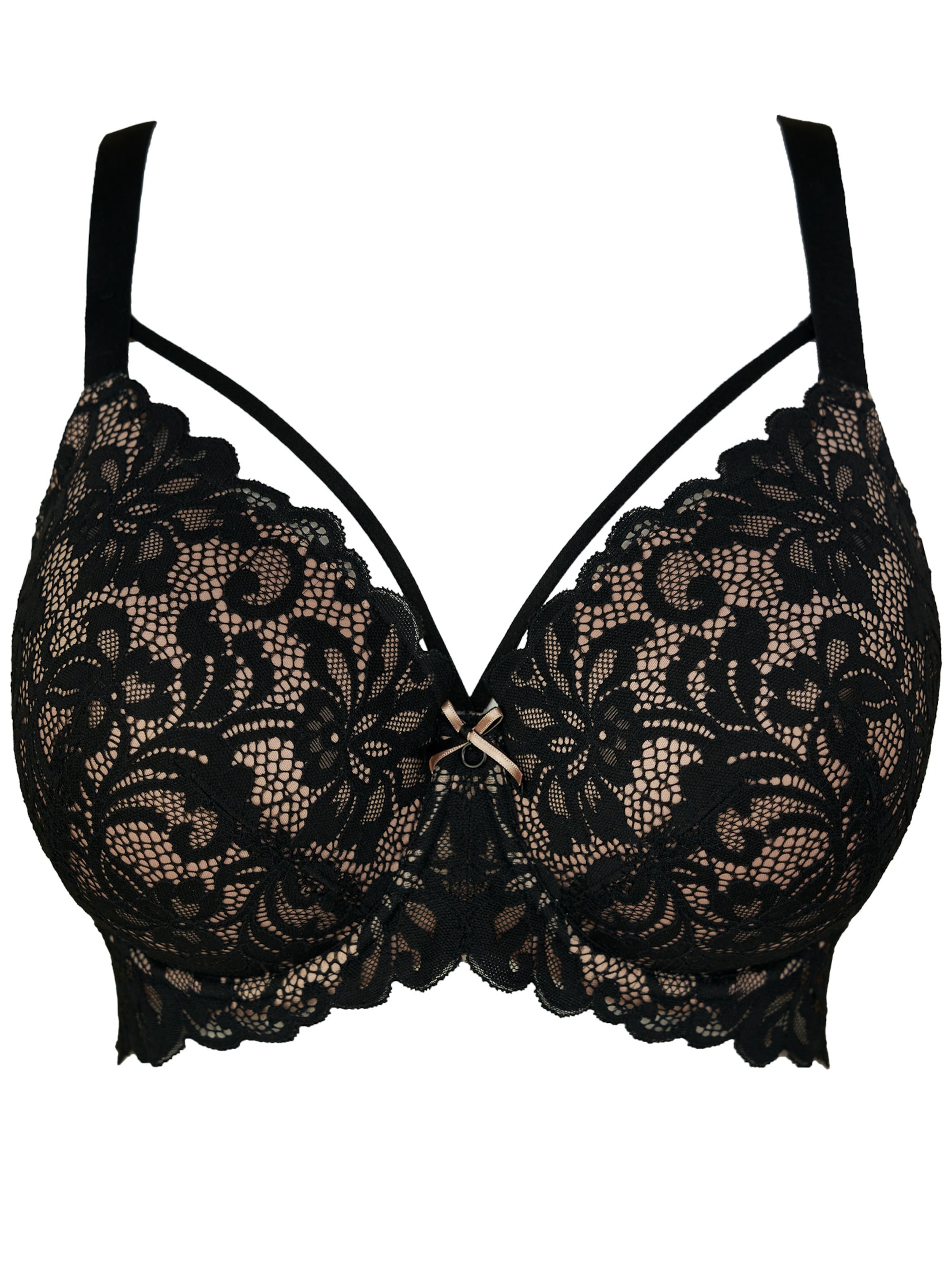 SugarShape T-Shirt BH 'True Luna' in Schwarz: Vorderseite