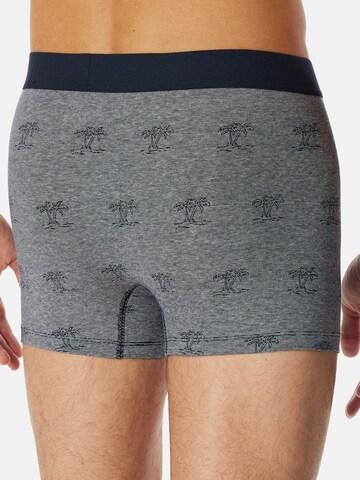 SCHIESSER Boxershorts ' 95/5 Organic Cotton ' in Blauw