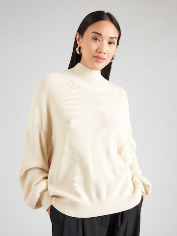 Pull-over oversize 'Magnea Rachelle' MSCH COPENHAGEN en beige : devant