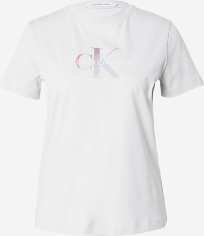 Calvin Klein Jeans T-shirt i ljusgrå / lila / ljuslila / vit, Produktvy