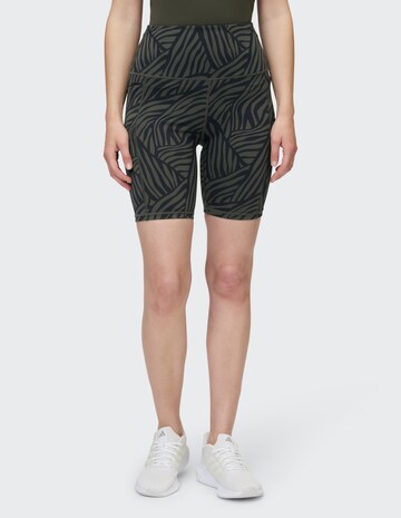 VENICE BEACH Skinny Sportshorts in Grün: Vorderseite