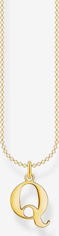 Thomas Sabo Necklace 'Q' in Gold: front