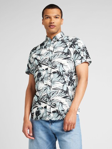 JACK & JONES Regular Fit Hemd 'JORJoshua Aruba' in Weiß: Vorderseite