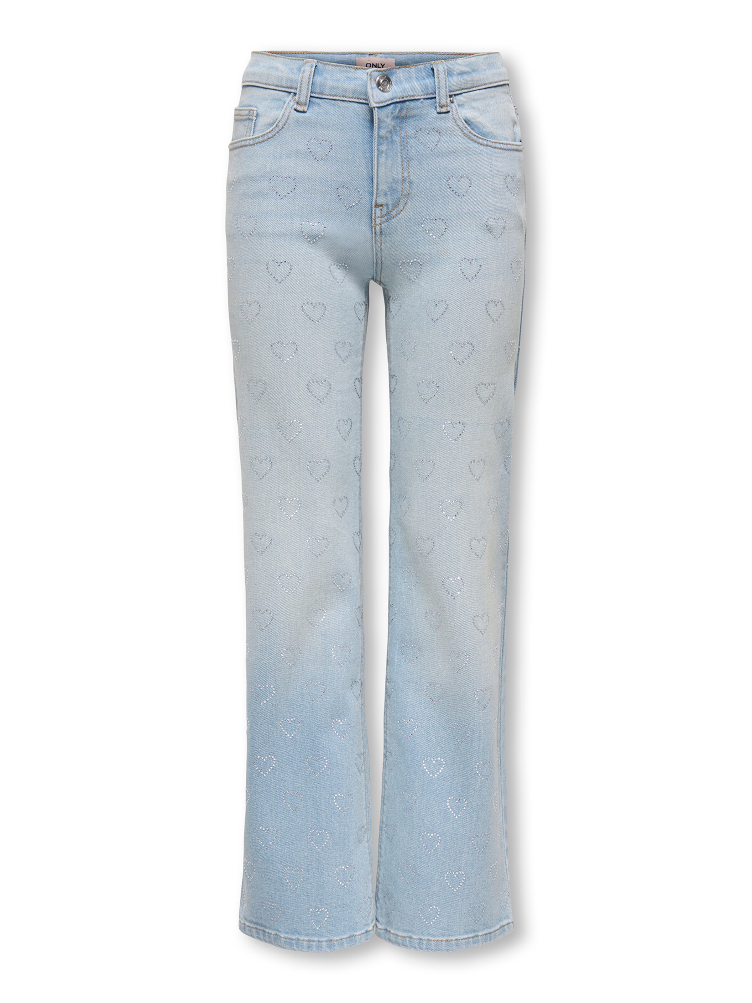 ONLY GIRLS Wide Leg Jeans 'KOGJUICY' in Blau: Vorderseite
