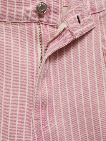 MANGO Wide Leg Shorts 'Marina' in Pink