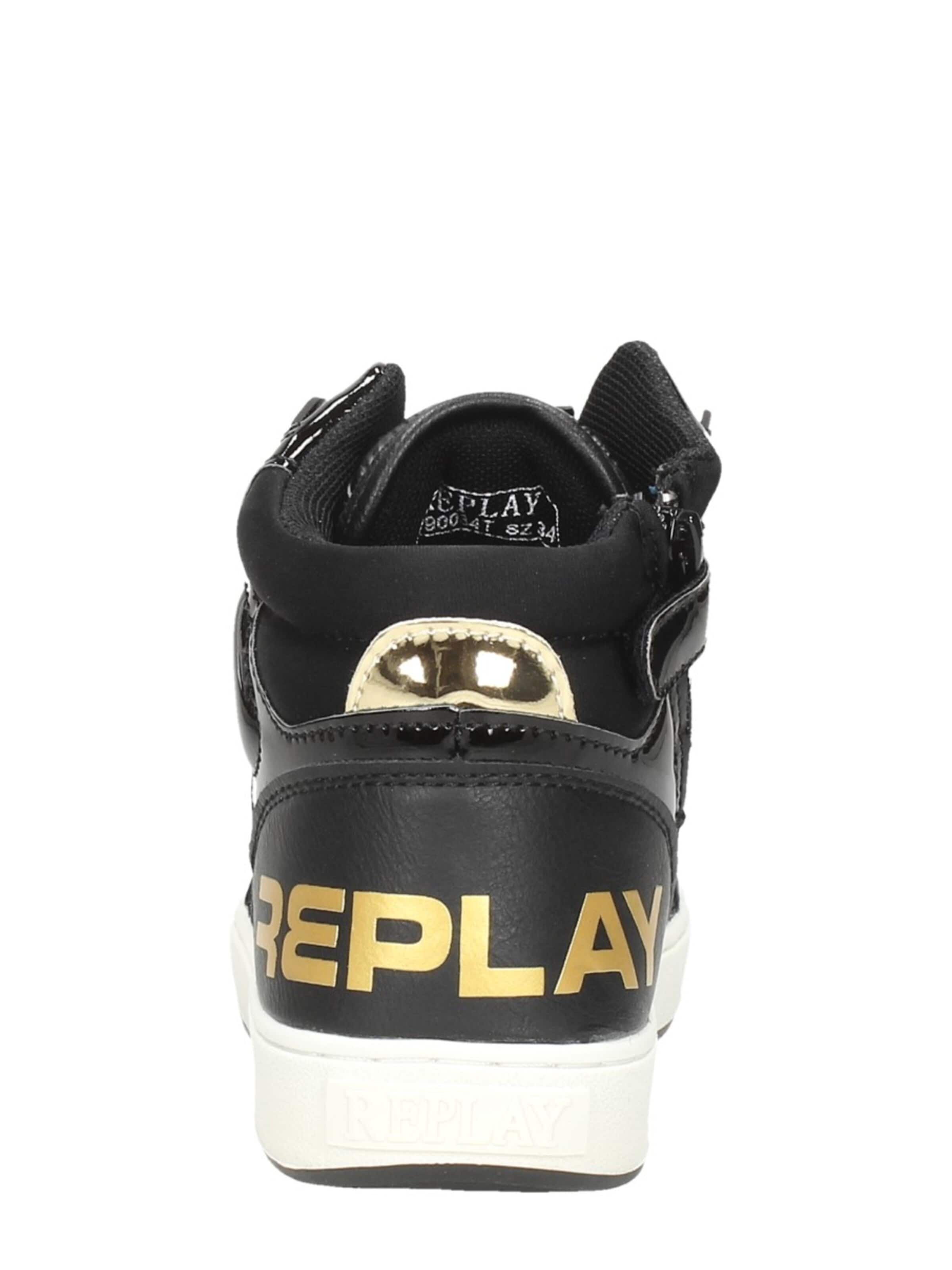 Baskets 'Cobra Mid' REPLAY en noir