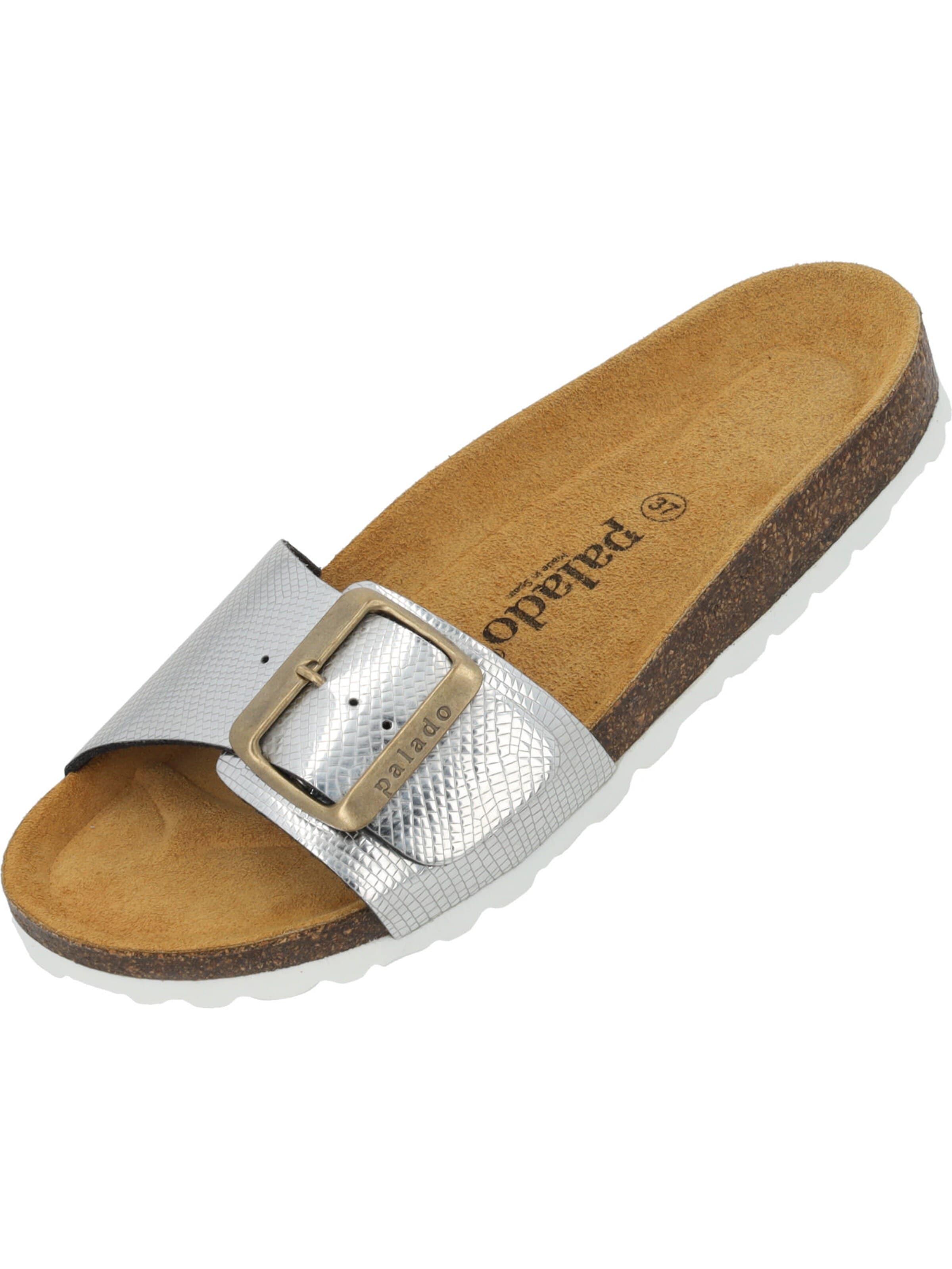 Palado Pantolette 'Palado Malta EGS Titano'‌‌ in Silber: Vorderseite