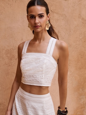 Lipsy Top | bela barva