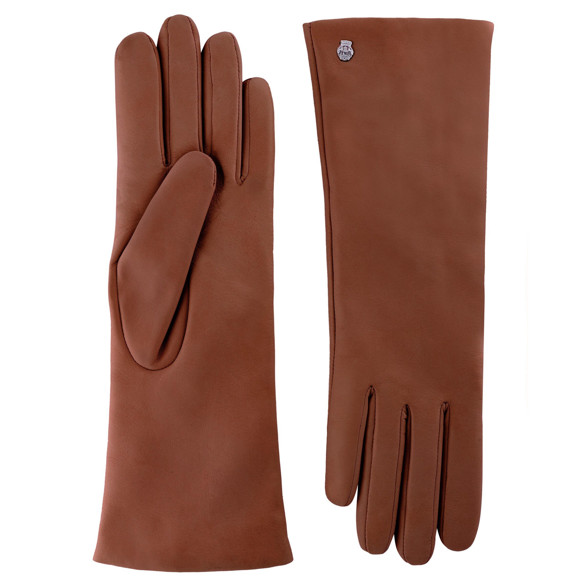 Roeckl Lederhandschuhe 'MOSKAU' in Braun: Vorderseite