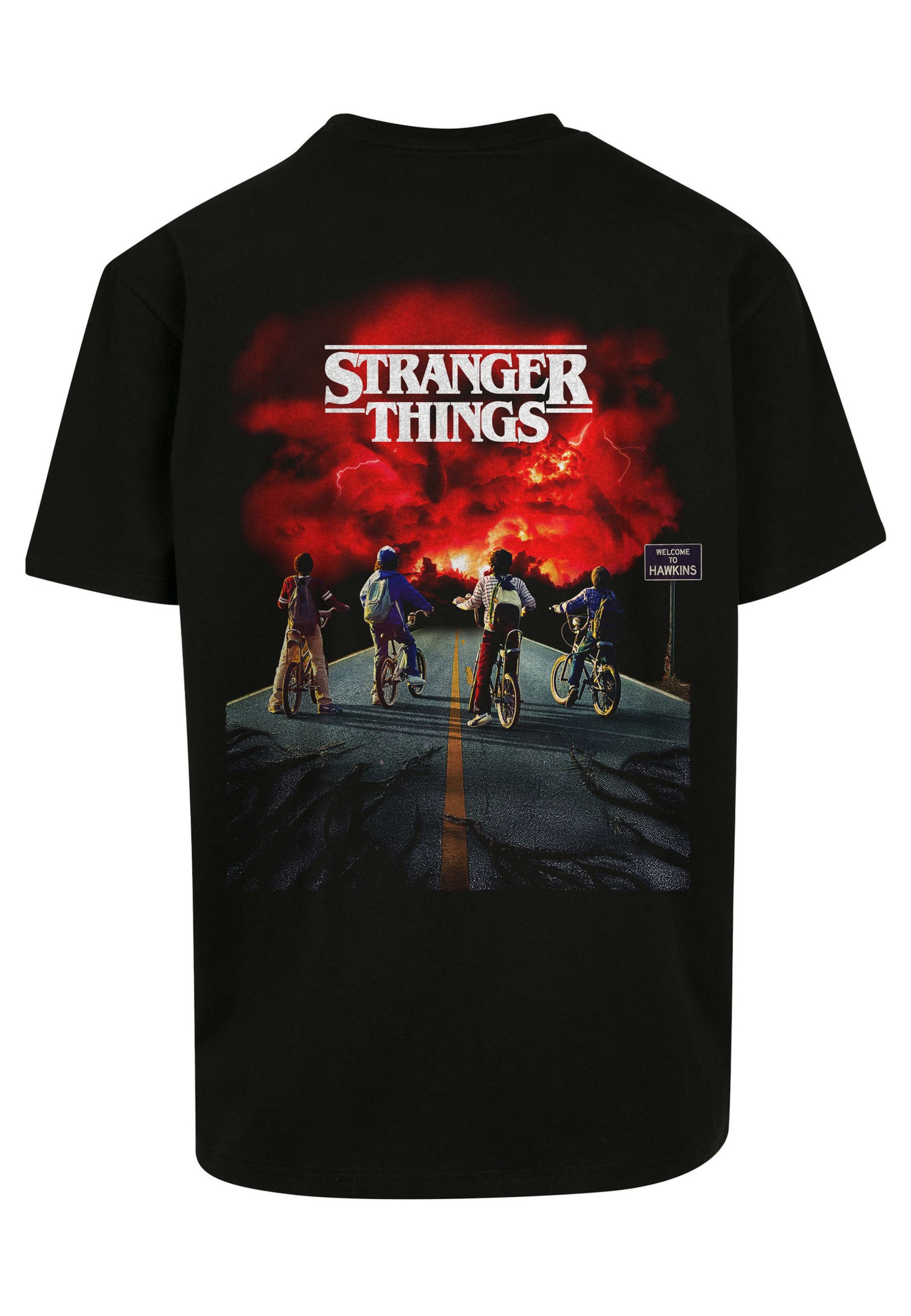 T-Shirt 'Stranger Things Mind Flayer' Merchcode en noir