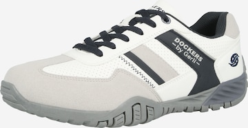 Baskets basses Dockers by Gerli en blanc : devant