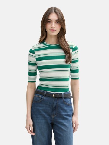 TOM TAILOR DENIM Shirt in Green: front