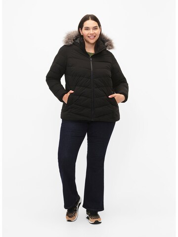 Zizzi Winter Jacket 'Cajulia' in Black