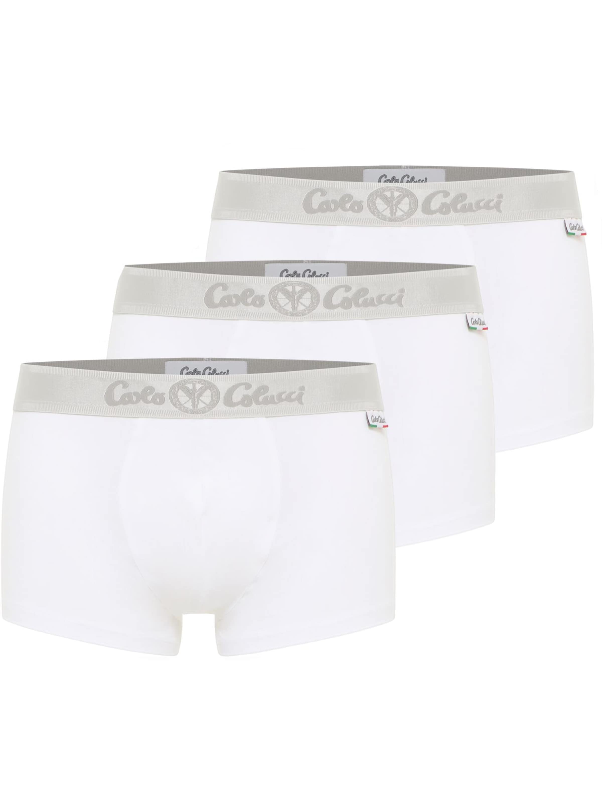 Carlo Colucci Boxer shorts 'Eberle' in White: front