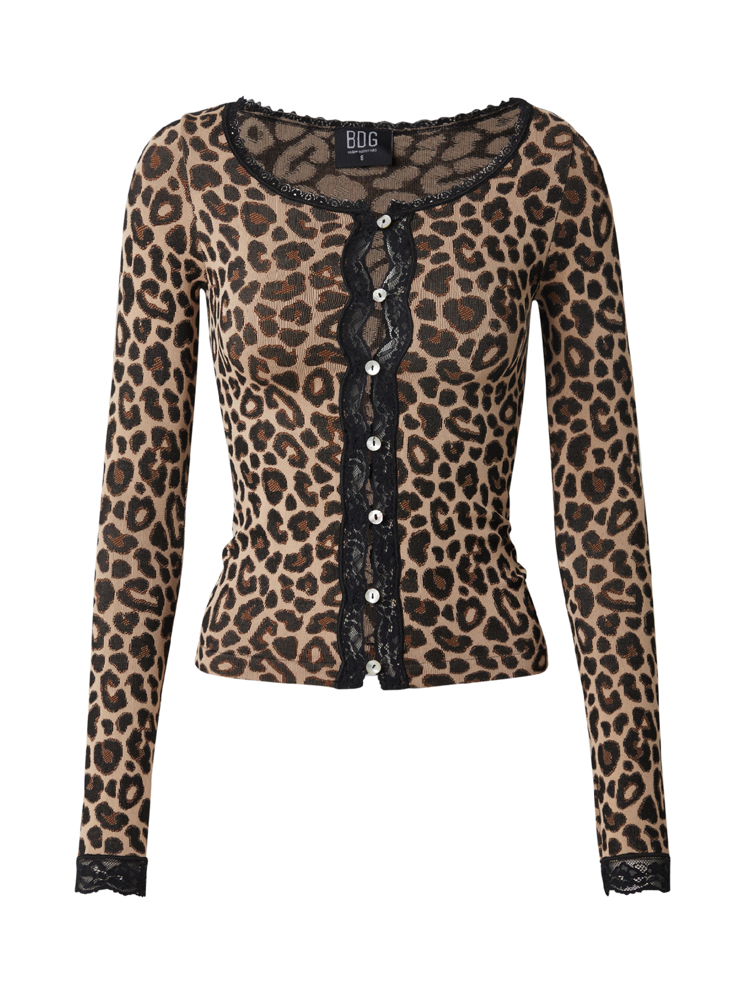 Cardigan BDG Urban Outfitters en beige : devant