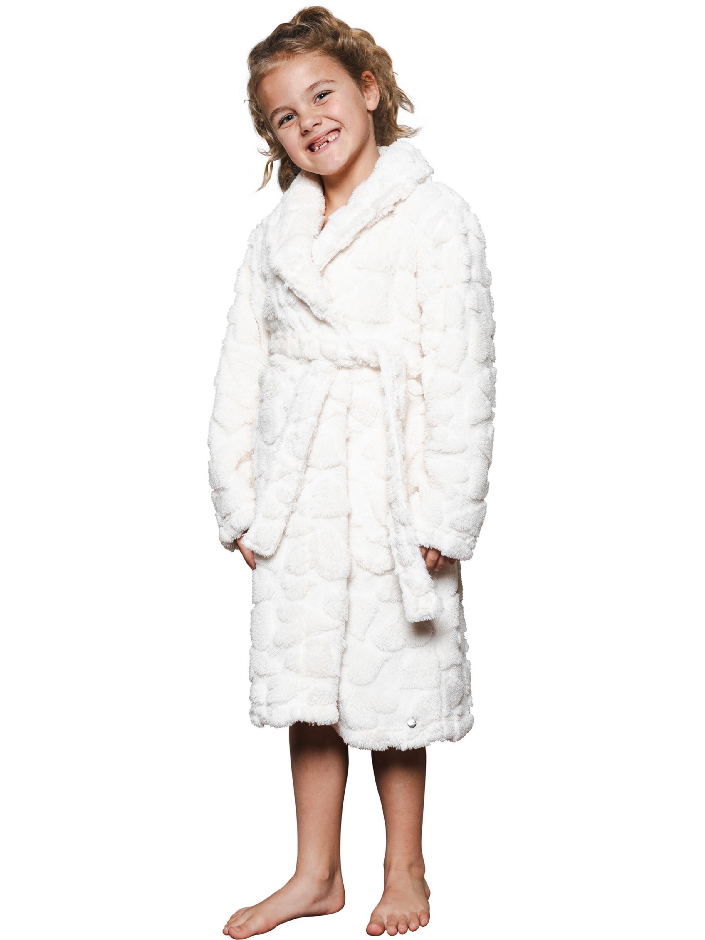 Rebelle Bathrobe in White: front