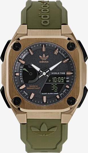 ADIDAS ORIGINALS Analoog horloge 'City Tech One' in de kleur Bruin / Groen, Productweergave