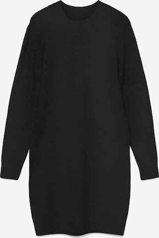 Vero Moda Curve Gebreide jurk 'VMCBoom' in Zwart: voorkant