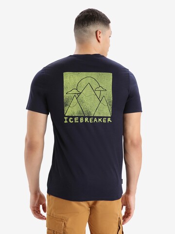ICEBREAKER Performance Shirt 'Tech Lite II Alp Ascension' in Blue: front