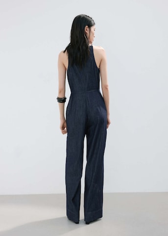 MANGO Jumpsuit 'Ibiza' in Blau