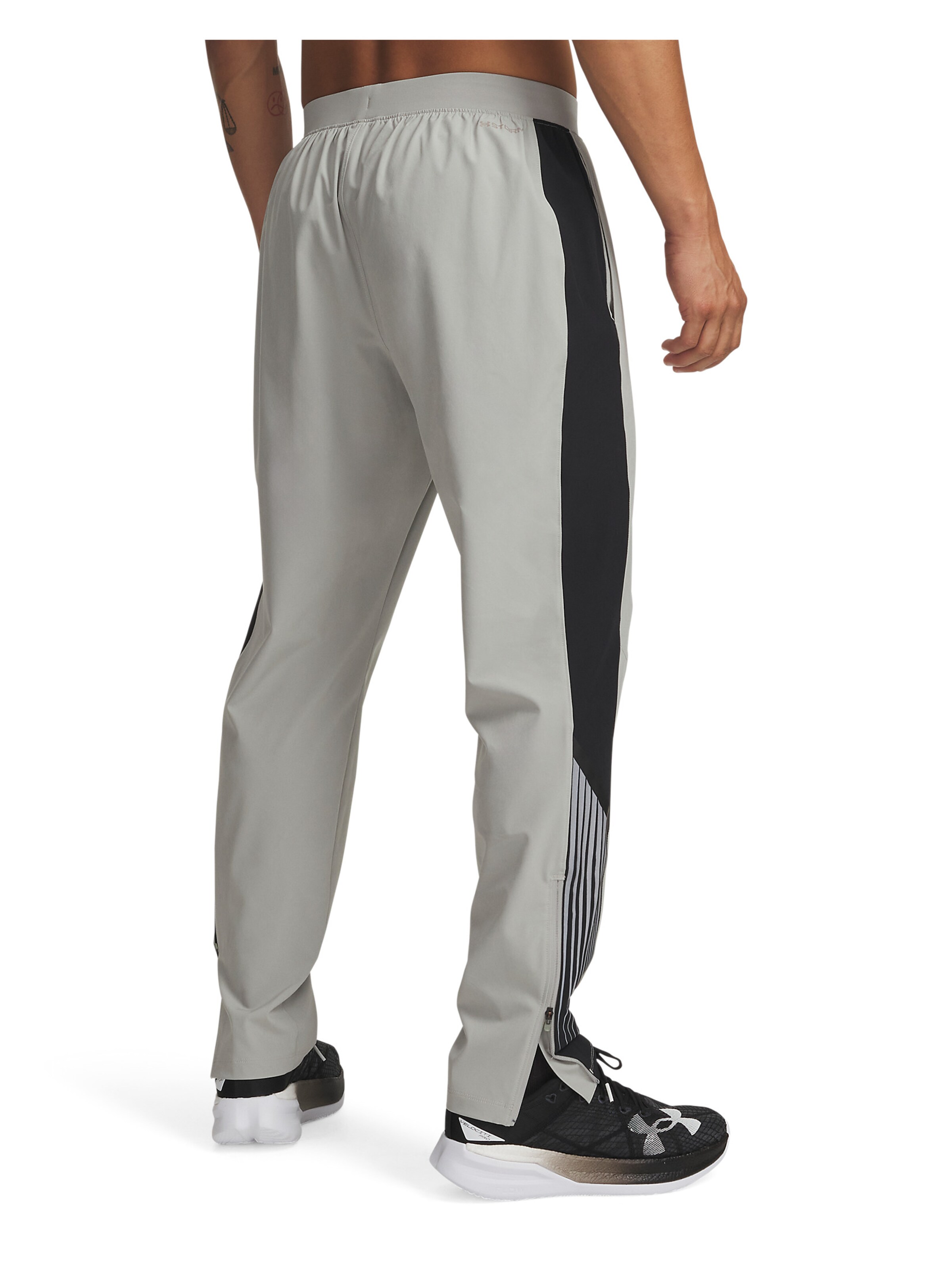 UNDER ARMOUR Slim fit Sports trousers 'Velociti' in Grey