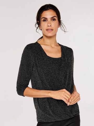 Apricot Blouse in Black: front